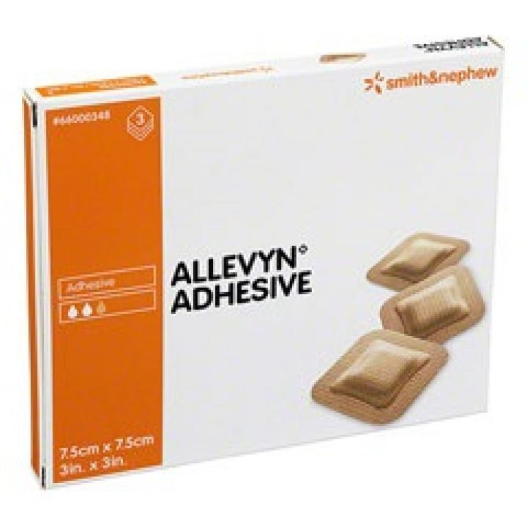 Allevyn Adhesive 7,5cm x 7,5cm 3 Medicazioni